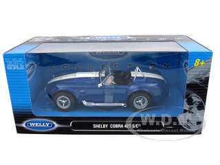   model of 1965 Shelby Cobra 427 S/C Blue diecast model car by Welly