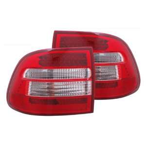    03 06 Porsche Cayenne Red/Clear LED Tail Lights Automotive