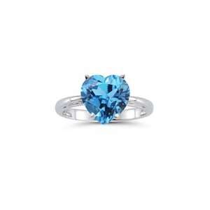  0.89 Cts Swiss Blue Topaz Solitaire Ring in Platinum 4.0 