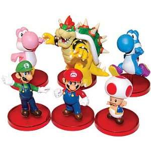   Mario Brothers Toys Collectible Mini Figures (Set of 6) Toys & Games