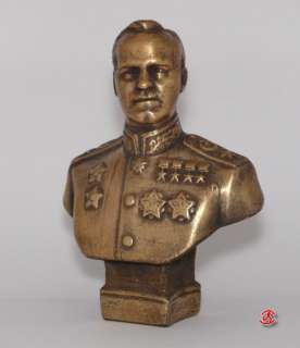 Soviet Russian Marshal USSR ZHUKOV bust statue H14cm  
