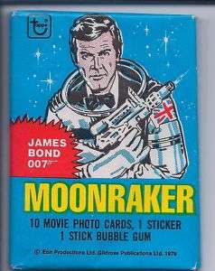 1979 Topps Moonraker Wax Pack James Bond 007  