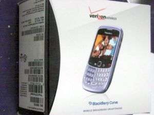 BRAND NEW VERIZON BLACKBERRY CURVE2 8530 SMOKY VIOLET PHONE  FREE 