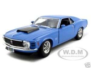 1970 FORD MUSTANG BOSS 429 BLUE 124 DIECAST MODEL CAR  