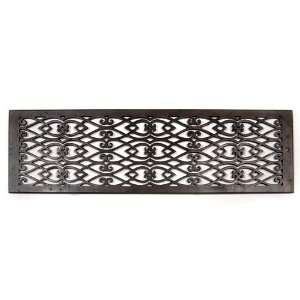 Oversized Bronze Floor Grill   No Louvers/Mounting Holes   8 x 30 (9 
