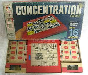 Vintage 1972 CONCENTRATION Game Rolomatic Puzzle Changer 16th Edition 