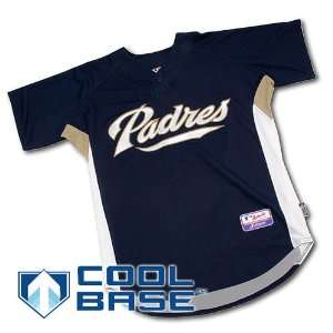 San Diego Padres Authentic MLB Cool Base Batting Practice Jersey (Navy 