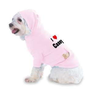  I Love/Heart Casey Hooded (Hoody) T Shirt with pocket for 