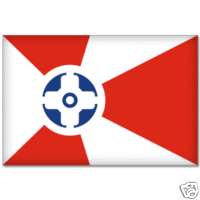 WICHITA Kansas Flag bumper sticker decal 5 x 3  