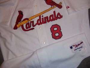Glaus 08 St Louis Cardinals Authentic Game Used Jersey  
