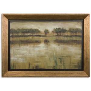   44.5 Inch Tiverton Lake Decorative Oil Reproduction Hanging Painting