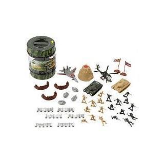 True Heroes   Military Playset   72 Piece Set   With Storage Container 