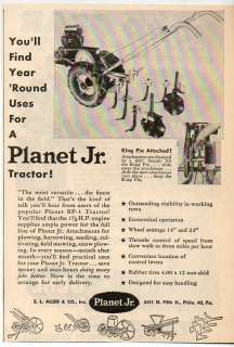 1949 Vintage Ad Planet Jr Tractors SL Allen Co. Philadelphia,PA  