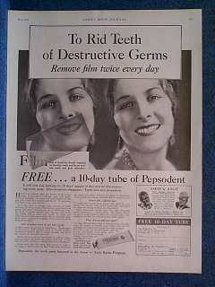 1930 Amos n Andy Pepsodent Ad + Laundry Ad  