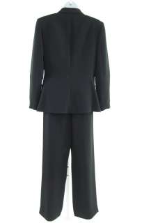 SALVATORE FERRAGAMO Black Blazer Jacket Pant Suit Sz 8  