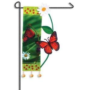  Butterflies 3D Effect Art Garden Flag Banner 13x18 Patio 