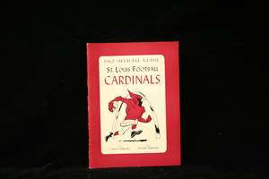 1962 St. Louis Cardinals Rare Football Media Guide  