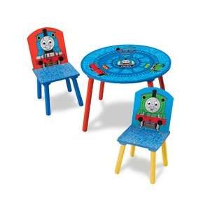  Thomas The Tank Engine Wooden Table and 2 Wooden Chairs 