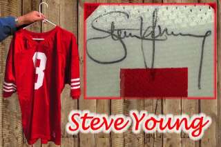 SAN FRANSISCO 49ERS JERSEY SIGNED BY STEVE YOUNG   NEW  