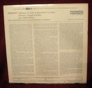   Debussy Bernstein New York Philharmonic Columbia Stereo MS6271 1961