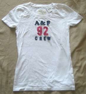 ABERCROMBIE & FITCH WOMENS T SHIRT X SMALL WHITE BNWT  