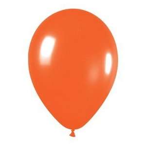    100 Party Balloons   11 Round Latex, Fashion Orange Toys & Games