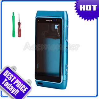 Blue Full Housing Case Cover Fascia For Nokia N8 +Tools  