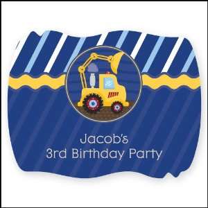  Construction Truck   16 Squiggle Shaped Personalized 