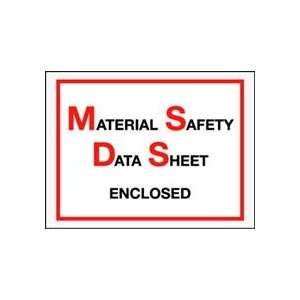  6 1/2 x 5 Material Safety Data Sheet Envelope (1000/Case 