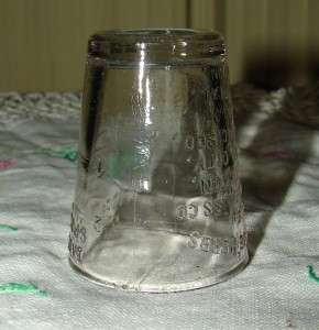 Vintage Glass Tablespoon Teaspoon Glass Measuring Cup Shot Glass 