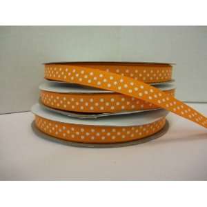  Polka Dot Grosgrain Ribbon 3/8 By 50yd orange Everything 