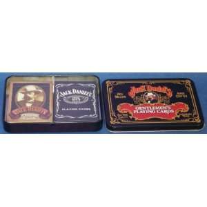 Jack Daniels Collector Tin and 2 Decks of Playing Cards  