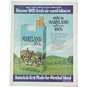    1971 Maryland 100s Cigarette Print Ad (1766)