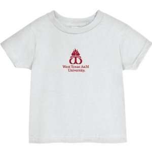 West Texas A&M Buffaloes White Baby Logo T Shirt  Sports 