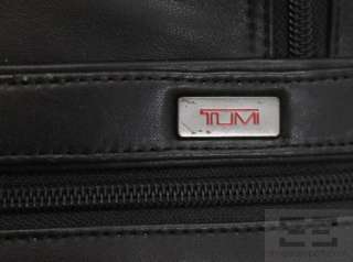 Tumi Black Leather Deluxe Computer Portfolio Briefcase  