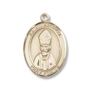  14K Gold St. Anselm of Canterbury Medal Jewelry