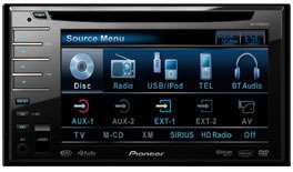 Pioneer AVH P3100DVD car audio receiver and ipod cable 012562944050 