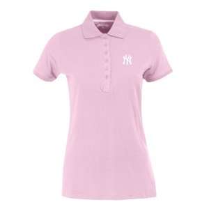  New York Yankees MLB Spark Womens Polo (Mid Pink 