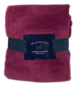 NEW Northpoint Supreme Plush Throw 50x60 Soft Cozy Warm Lightweight 