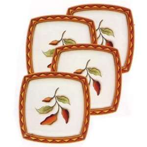 Clay Art Santiago Square Dinner Plate (Set Of 4) Kitchen 