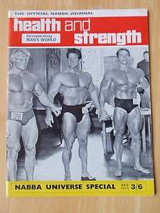 HEALTH and STRENGTH muscle magazine/ARNOLD SCHWARZENEGGER/Dave Draper 