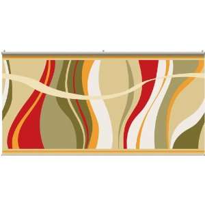  Groovy Wave Minute Mural Red