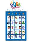Dora the Explorer Personalized Bday Party Bingo Cards