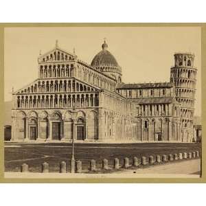   Duomo di Pisa,Leaning Tower,Pisa,Italy,c1875,Cathedral
