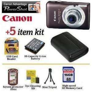  Canon PowerShot SD1300 IS Digital ELPH Camera (Brown) 12 