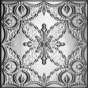 2410 Tin Ceiling Tile   Classic Butterfly Needlepoint   Clear Coated 