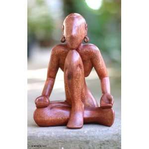  Wood sculpture, Meditation