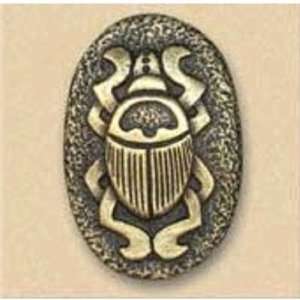 Dalka Beetle Symbol Knob, Antique Brass 