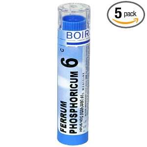 Boiron Homeopathic Medicine Ferrum Phosphoricum, 6C Pellets, 80 Count 