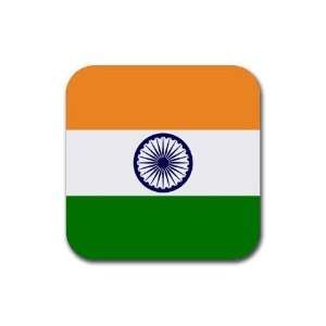  India Flag Square Coasters (set of 4)